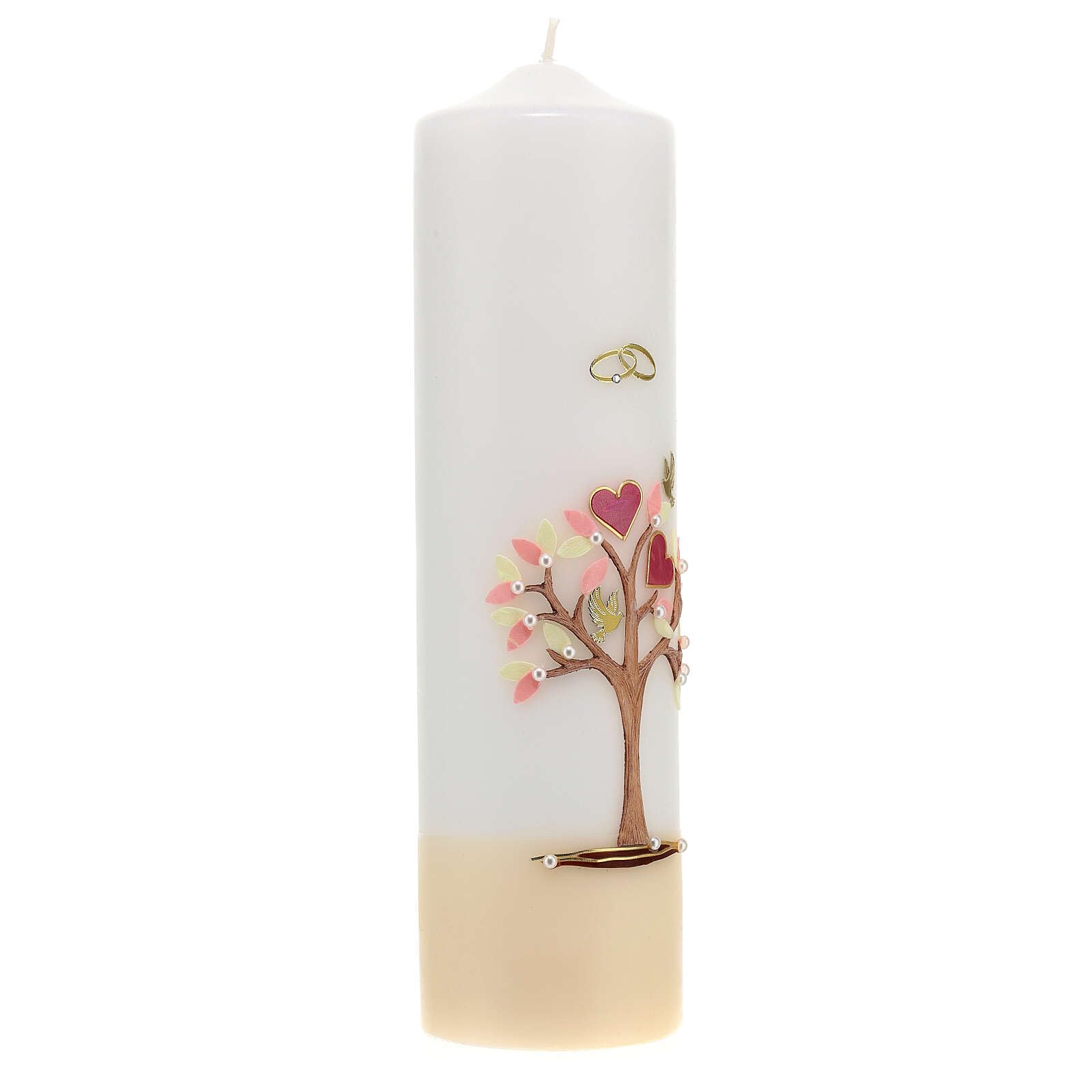 Holyart Altar- und Osterkerzen, Dauerkerzen: Hochzeitskerze mit Durchmesser von 8 cm