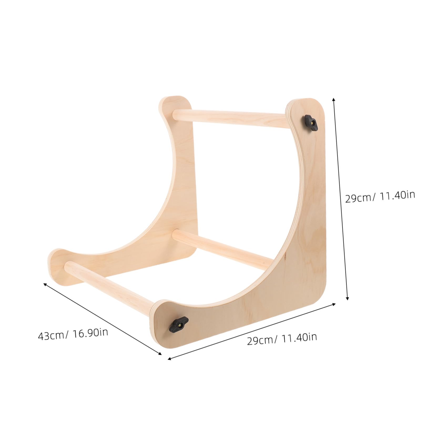 BESPORTBLE Bastidor de Bordado de Madera Ajustable de Mesa con 2 Varillas