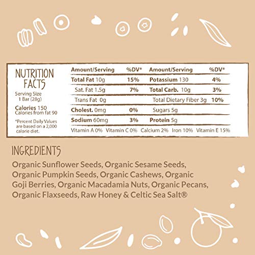 image for Raw Crunch Bars - Organic Goji Berry - Box 12 Bars, 1 Count