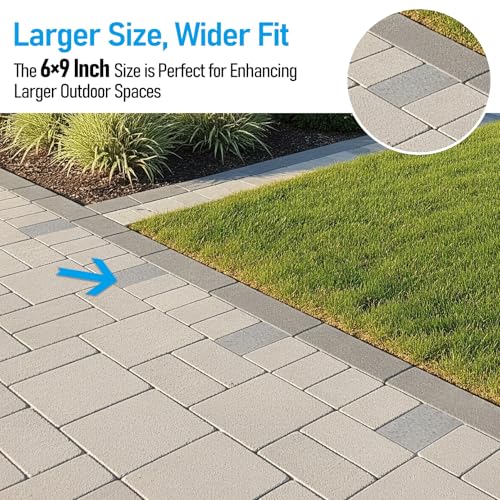 Image of LEONLITE 4-Pack Paver Light 6x9 Inch 5CCT Brick Lighting for Pavers