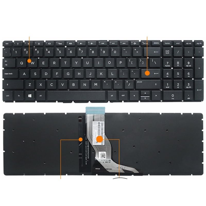 Clavier HP Pavilion 15-BS 15-BW 15S-FQ rétroéclairé noir de rechange