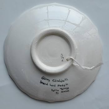 トルコ アバノス産 飾り皿 大皿 陶器 トルコ陶芸 皿立付 直径約55cm 楽天市場】トルコ陶器 プレート 飾り皿 直径30cm キュタフヤ