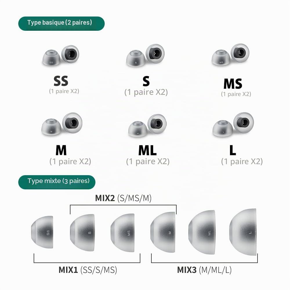 AZLA SednaEarfit Max ASMR Standard 2 Paires (L)