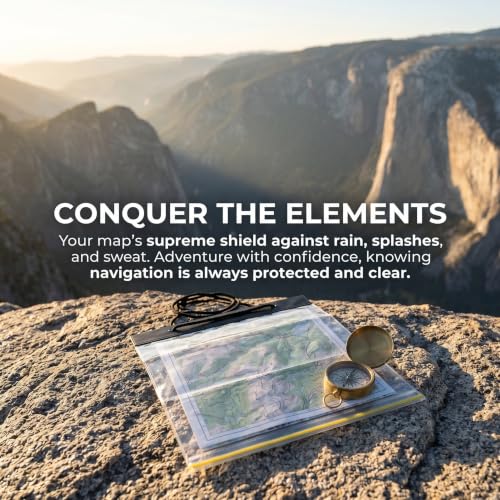 Luxshiny 2pcs Bolsa seca impermeable para mapas - 12x11" para kayak y navegación miniatura 3