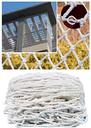 AI LI WEI Protective net decoration/White Rope Net Balcony Anti-fall Net Stair Safety Net Child Protection Net Cat Net Football Net Restaurant Ceiling Net Freight Net Outdoor Fence Net (Size : 4x7m)