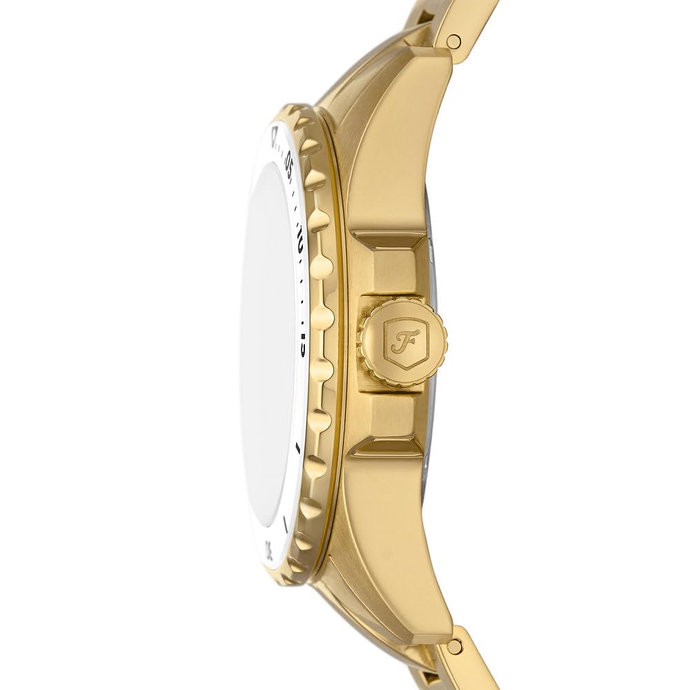 Fossil Reloj BlueDive para Mujer, Movimiento de Cuarzo a Tres Agujas con Correa de Acero Inoxidable