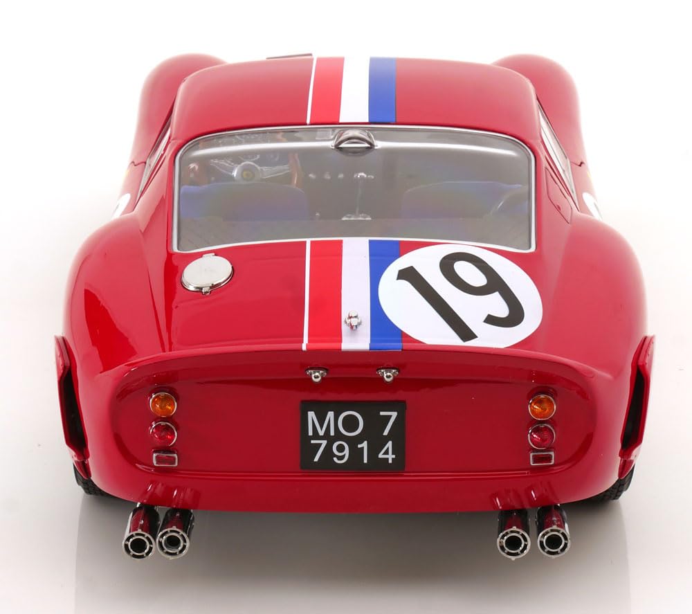 KK Scale KKDC120125 - Ferrar. 250 GTO #19 2nd Place 24H Le Mans 1962 - Scala 1/12 - Auto in Miniatura da Collezione