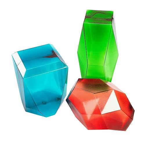 Miniatura 3 de Excellerations Gemas apilables gigantes, juego de 20, bloques apilables, STEM, bloques para mesa de luz, juguete sensorial, piedras apilables