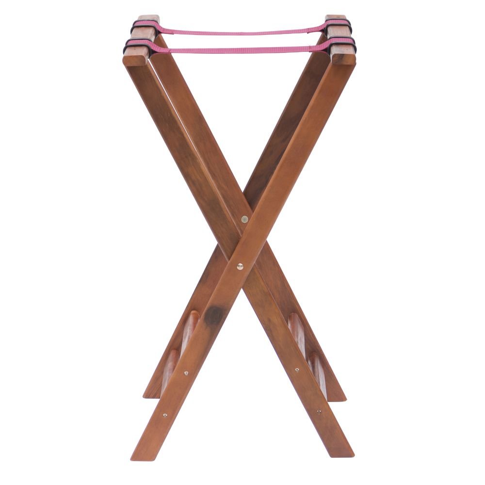 Tray Stand with Solid Legs Dark Walnut Wood - 31" H by HUBERT – Wood, Walnut, Model TS-2