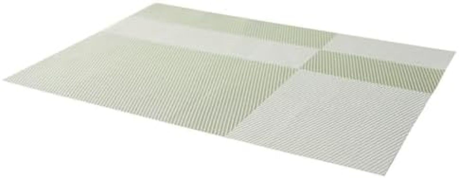Set de table géométrique gris argenté en PVC lavable 45x30 cm