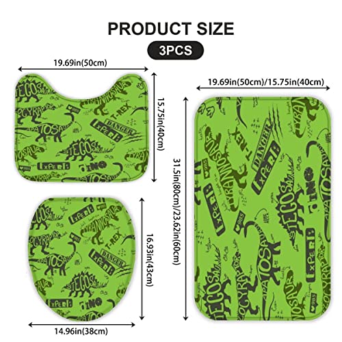 Badezimmer Badematte 3 Teilig Set Tarnung rutschfest Badteppiche Saugfähig Memory Foam Badezimmermatte Weich WC… – Bild 4