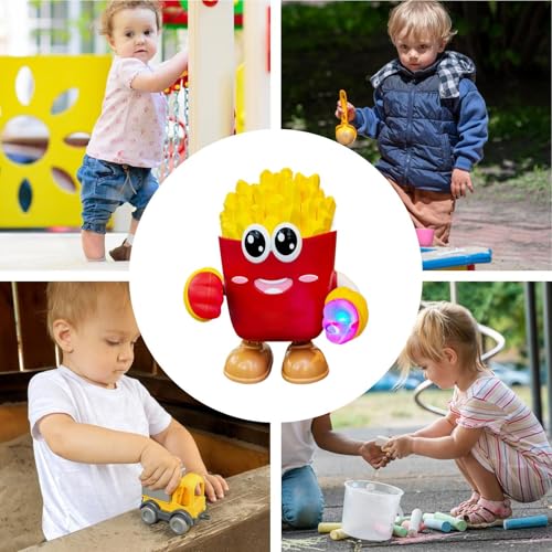 Générique Dancing Robot, Smart Toys, Electric Music Light Robot, French Fries Design Doll Kids Entertainment Toy, Indoor Play, Learning Fun, Interactive Child Toy, Home Activity Gadget – Image 6