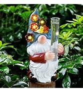 Amazon.com : FORUP Resin Gnome Solar Rain Gauges, Resin Garden Amazon.com : FORUP Resin Gnome Solar Rain Gauges, Resin Garden