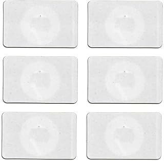 Rubik NFC Tags Ntag 213, 6pcs Anti Metal Ntag213 Self-adhesive Stickers Writable, 144 Bytes Memory, Compatible with NFC Enabled Devices (Square, White