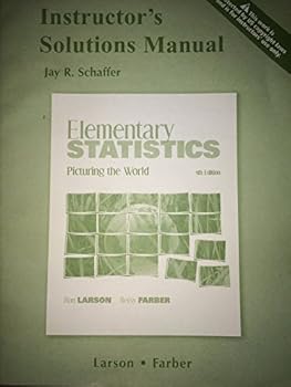 Paperback Elementary Statistics Picturing the World 5th Edition Instructor's Solution Manual Book