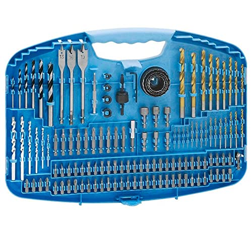 Kit de Brocas, Ponteiras e Serras Copo, Gamma Ferramentas G19517AC, Azul