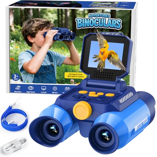 Ashfly Prismáticos Digitales para Niños con Pantalla 2,4