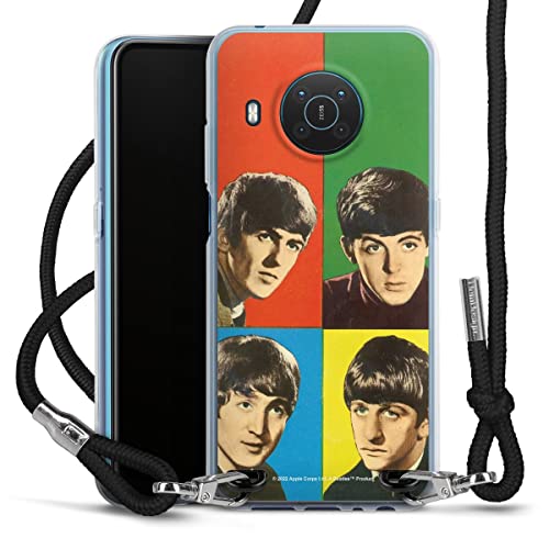 DeinDesign Coque Collier Compatible avec Nokia X 20 Coque avec Cordon Coque avec Cordon Rock ‘n’ Roll Visages The… - Les Beatles, Paul McCartney, John Lennon, RIngo Starr, George Harrison DeinDesign Coque Collier Compatible avec Nokia X 20 Coque avec Cordon Coque avec Cordon Rock 'n' Roll Visages The…
