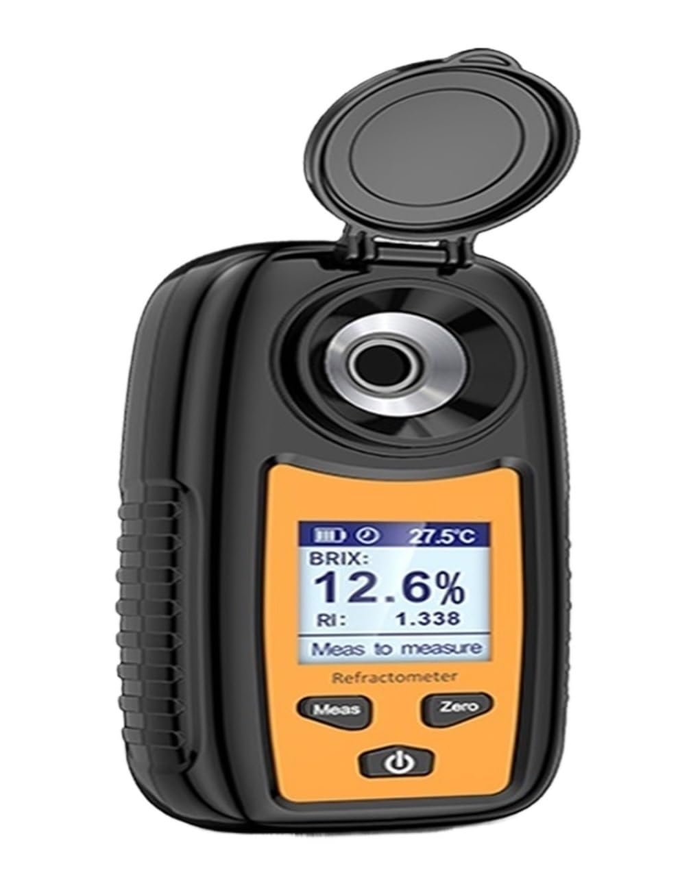 Refractómetro Digital Refractómetro Digital Medidor Brix Instrumento de medición de Contenido de azúcar Jugo de Fruta Bebida Vino Cerveza 0-35% Rango