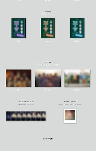 Miniatura 4 de Genie Music ENHYPEN - Dimension  Dilemma (1er álbum) Scylla ver.Álbum+CulturaRegalo coreano (pegatinas decorativas, tarjetas fotográficas)