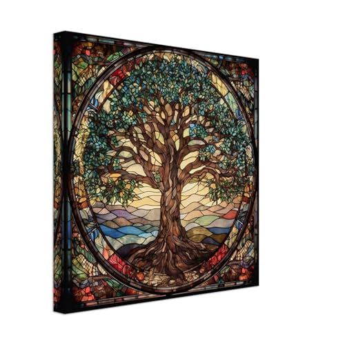 Arbre de Vie Yggdrasil affiche Mandala pour créer un salon zen et chaleureux