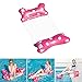 DazSpirit Amaca Galleggiante Gonfiabile Letto Galleggiante Multiuso, Amaca da Nuoto 4 in 1 (Sella, Poltrona, Drifter, Amaca), ugello Anti-perdite, Tappetino da Spiaggia (Arco Rosa)