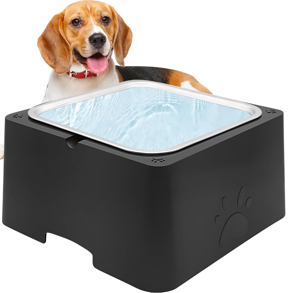 Cuenco de agua caliente de 3,5 L, resistente a la congelación, para perros