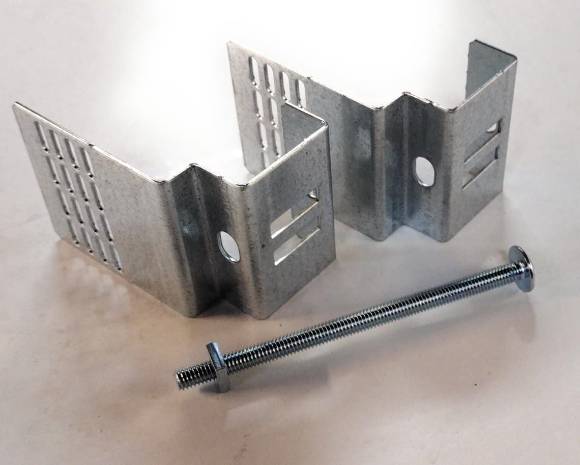 POSTFIX 4" UNIVERSAL Slotted Concrete Fence Post Brackets - In Packs of 4, 8 and 12. (PACK OF 8)