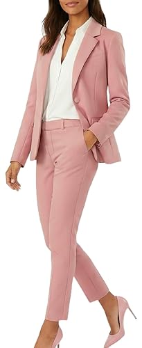 Marycrafts Women’s Two Piece Suits – Business Blazer Pant Suit