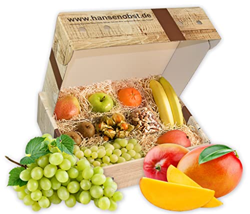 Hansen Obst | Obstbox 'Wellness' | Geschenkbox mit frischem Obst | 'Die Rustikale'