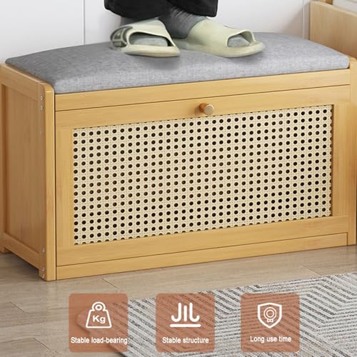 Petit banc de rangement à chaussures compact pour optimiser les entrées