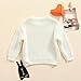 Yoawdats Toddler Baby Girl Boy Long Sleeve Knit Sweater Cute Round Neck Pullover Fall Winter Warm Tops Clothes (White, 4-5 Years)