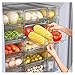 HXR 4 SZTUK Zestaw do przechowywania Ustawianie szuflady w stosy przezroczyste pojemnik na kuchnię, lodówkę, zamrażarkę, spiżarnia Refrigerator Parts & Accessories