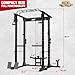 ONNO Power Cage,1500LBS Power Rack with Adjustable Cable Crossover System,Multi-Function Workout Cage,Squat Rack for Home Gym F2 and More Training Attachment