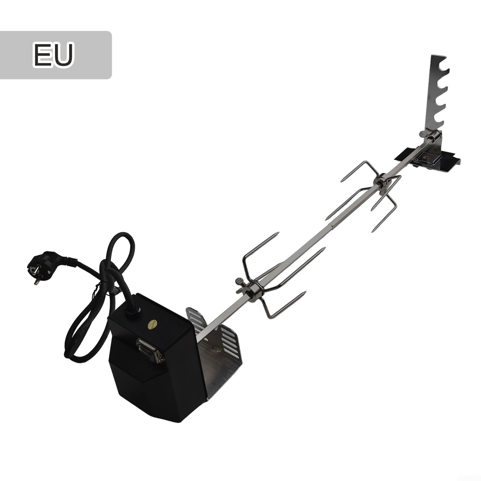 Kit Giratorio Eléctrico para acero Inoxidable 29 Pulgadas Kit(AU) | para acero inoxidable 304, varillas extensibles, para ideal para pollos grandes, pavos y cerdos lechales en parrillas de gas