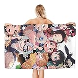 鬼滅の刃 バスタオル マイクロファイバー 吸水 速乾 耐久性 ホテル仕様 大判 バスタオル 家庭用 業務用 綿100% 高速吸水 ラップタオル ふかふか 抗菌防臭 80x130cm