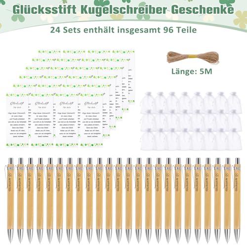 GADITIEK 24 Sets Glücksstift Kugelschreiber Geschenke für Kollegen, Dankeschön Geschenke, Abschiedsgeschenk Kollegen, Kleine Geschenke für Kollegen, Arbeitskollegin Geschenk, Danke Erzieherin Geschenk