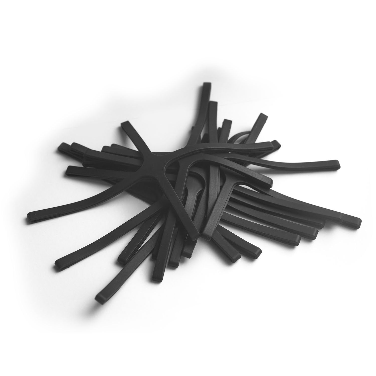 GRIFITI Band Joes X Asymmetric Cross Style 6" x 9" Arms, 12" x 18" cirumference, 3.8" x 5.7" diameter Black 10 Pack Big Strong Elastic Rubberbands