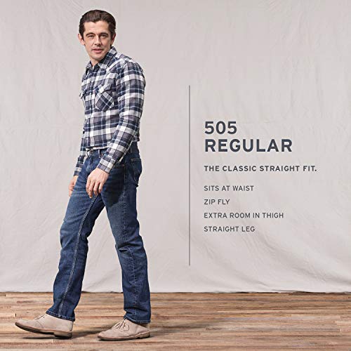 Image of Levi's Men's Mid Rise 505 Regular-Fit Jeans