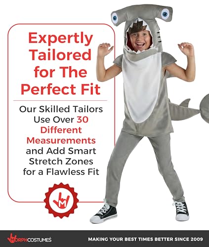 Disfraz de tiburón Morph para niños talla Large miniatura 7