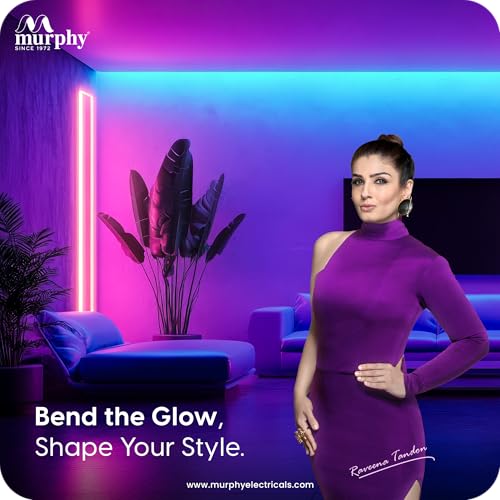 Image of Murphy Neon Rope Light 5 Meter | 2835 SMD 120LED /M | Waterproof Cuttable Flexible LED Rope Light with Connector & Adapter | Pink | for Indoor Outdoor Decoration & Signage | 10-Month Warranty