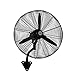 F-XW 500mm Ventilateur Mural Extracteurs d'air Industriel, Oscillant avec Rotation, pour Les Usines, Restaurants, Garages, Kit de Fixation Inclus