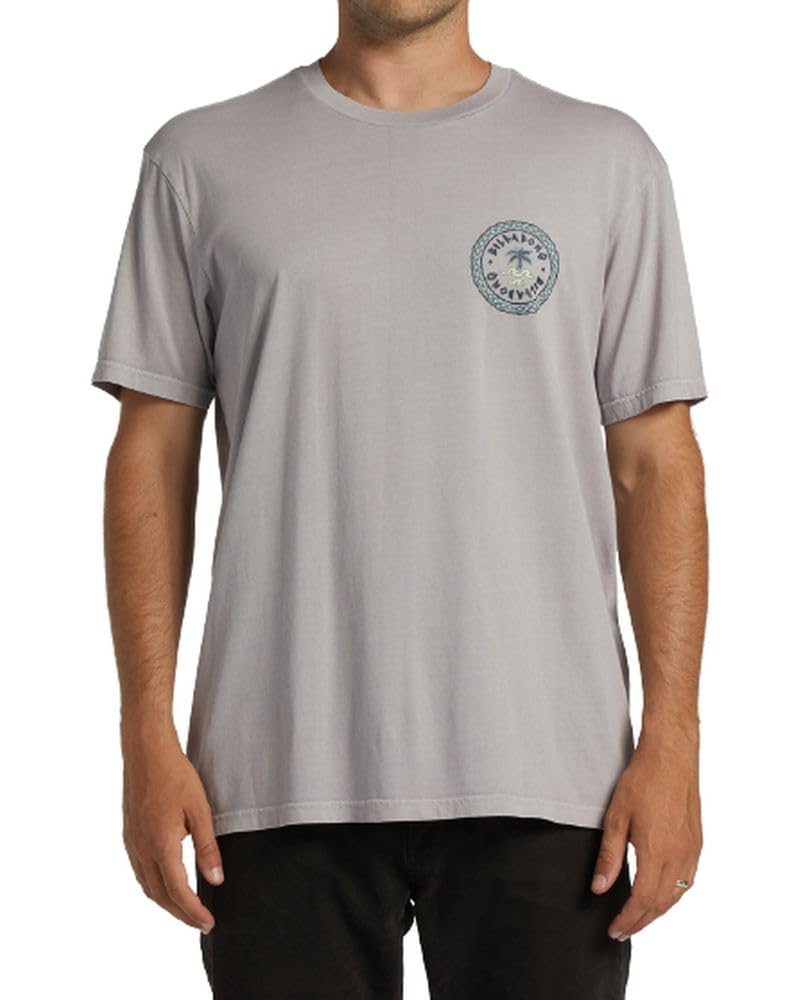 BillabongLayback SS WW GVO S - Men's Fashion Casual Short Sleeve T-Shirt Cotton - Regular Fit - Lifestyle Beach Apparel
