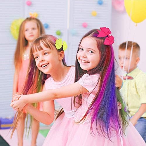 Hair Chalk for Kids Girls Gifts, MSDADA 8 Colors Temporary Bright Hair Color Dye for Kids Gifts for Girls Age 6 7 8 9 10-12+ Colour Hairspray for Birthday Mother's Day Easter Children's Day Gifts