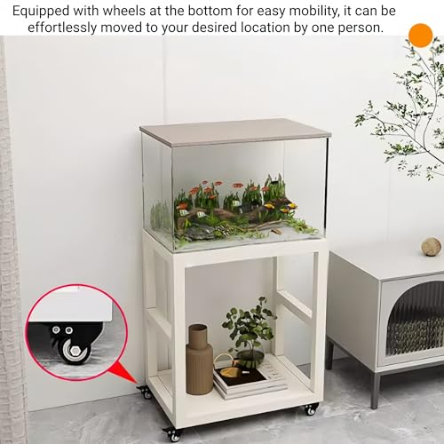 Vitrine mobile en fer forgé pour salon moderne et plantes