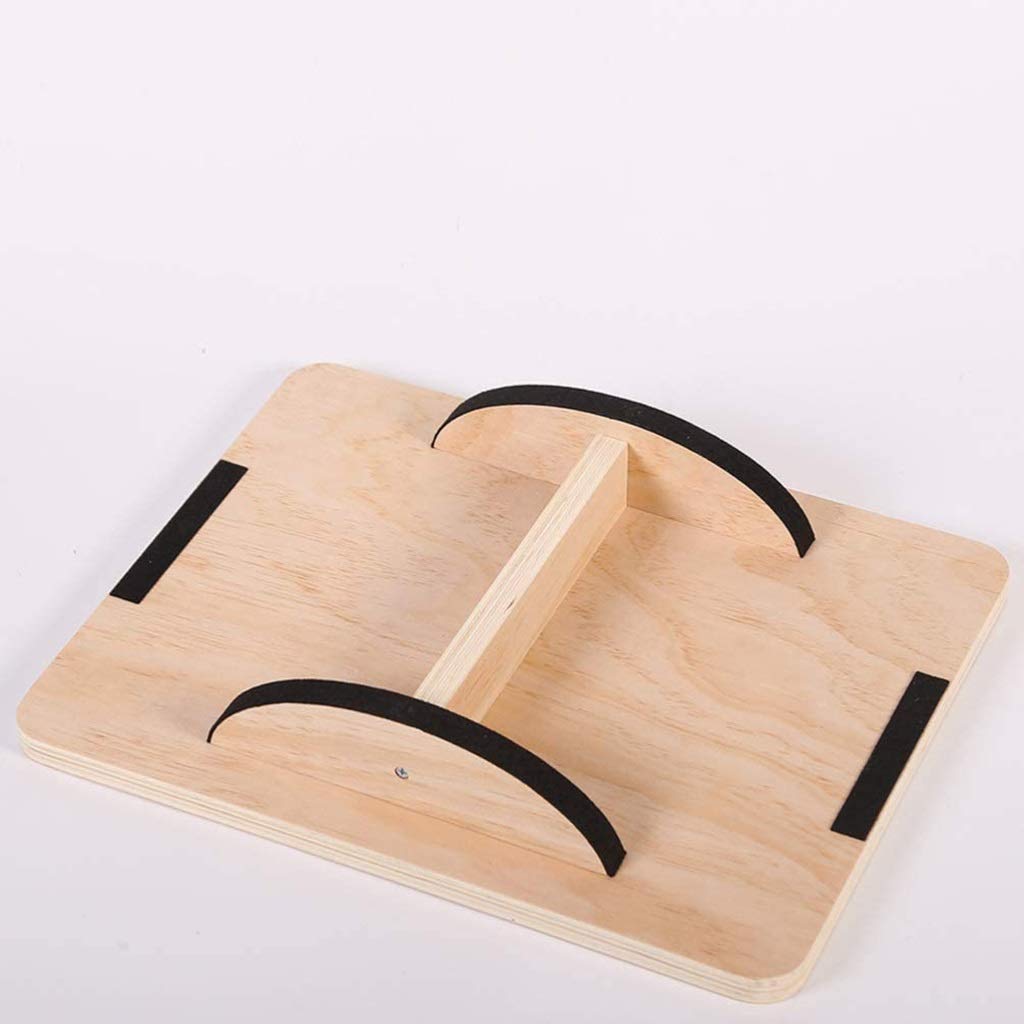 StrongTek Tavola Di Bilanciamento In Legno - Balance Board Con Base A Croce Per Allenamento Core E Stabilità