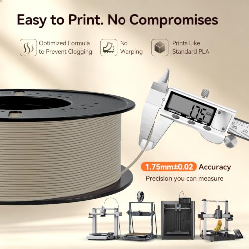 Image of Kingroon Matte PLA Filament 1.75mm 3D Printer Filament Matte Filament 1kg Dimensional Accuracy + /- 0.02 mm (Matte Skin)