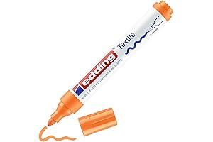 edding 4500 Textile Marker: Neon Orange