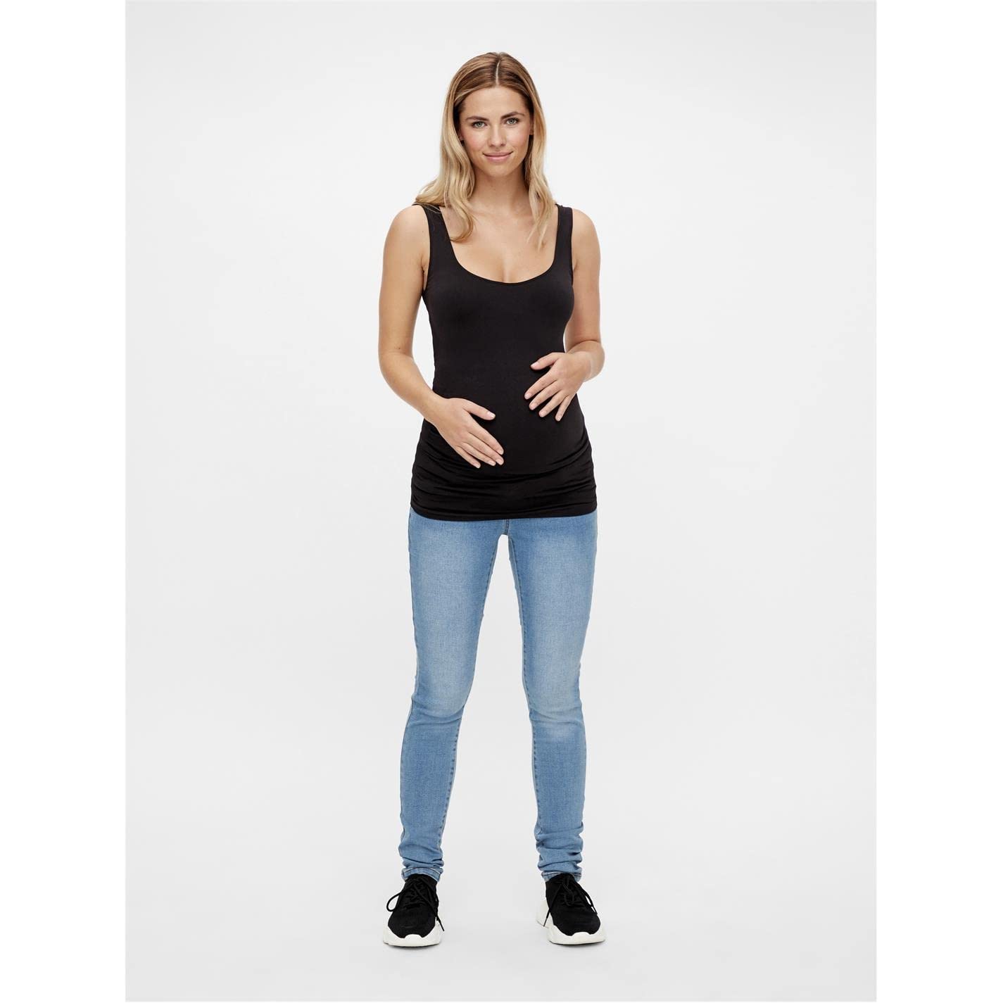 Mamalicious NOS Mujer Mlheal Tank Top Noos A. Camiseta Not Applicable, Black, One Size