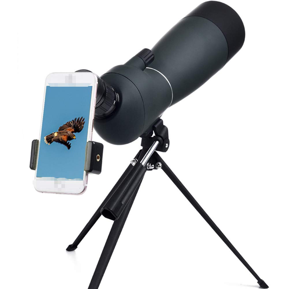 Telescopio monoculare, cannocchiale monoculare Impermeabile monoculare con Clip Porta Telefono per Birdwatching Escursionismo Pesca all'aperto Sportivo e Concerto